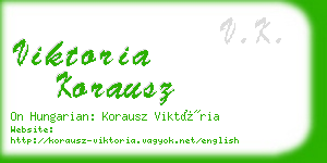 viktoria korausz business card